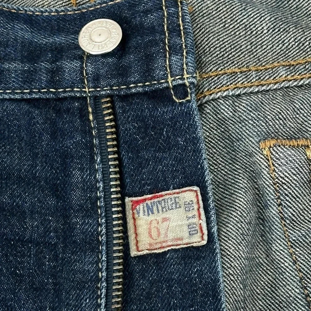 Polo Ralph Lauren‎ 067 Jeans Mens 40x30 Blue Vintage Straight Authentic Denim